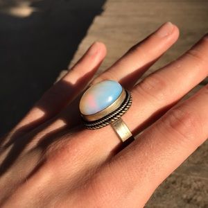 Opalite Sterling Silver Ring